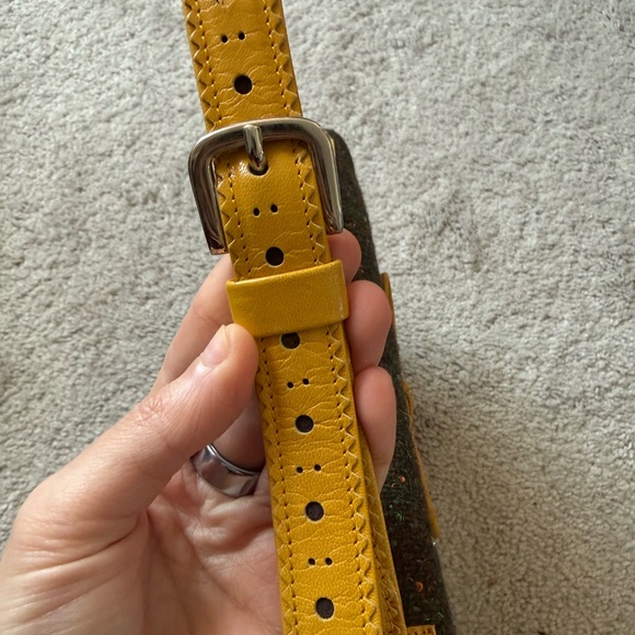 Moschino Yellow Frindge Shoulder Bag - Picture 7 of 7